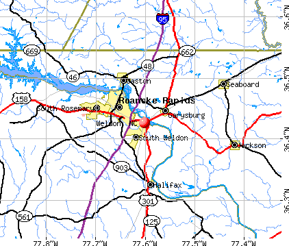 Weldon, NC map