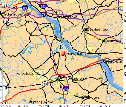 Mount Wolf, PA map
