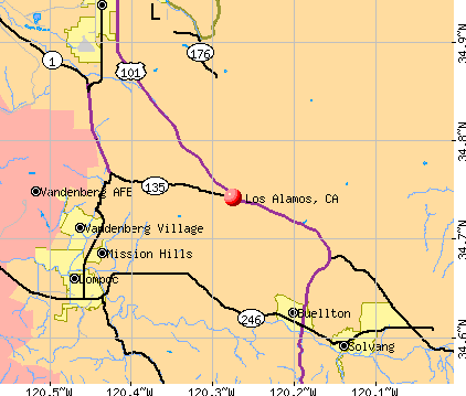 Los Alamos, CA map