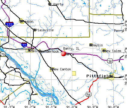 Barry, IL map