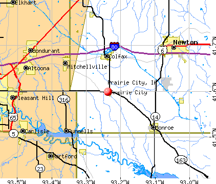 Prairie City, IA map