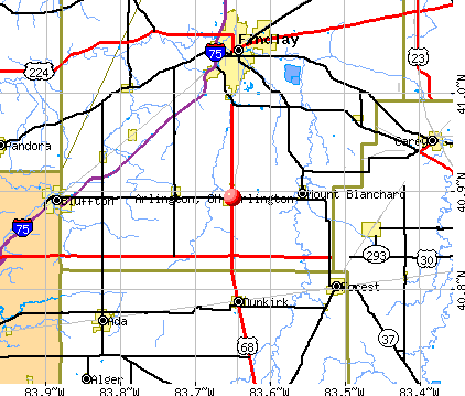 Arlington, OH map