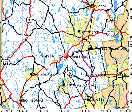 Litchfield, CT map