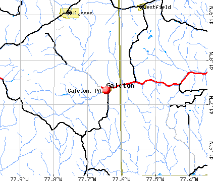Galeton, PA map