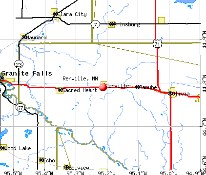 Renville, MN map