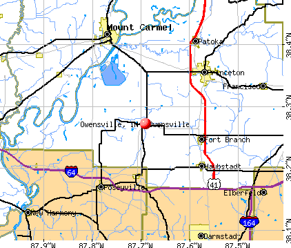 Owensville, IN map