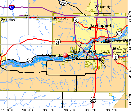 Buffalo, IA map