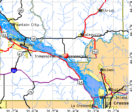 Trempealeau, WI map