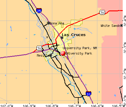 University Park, NM map