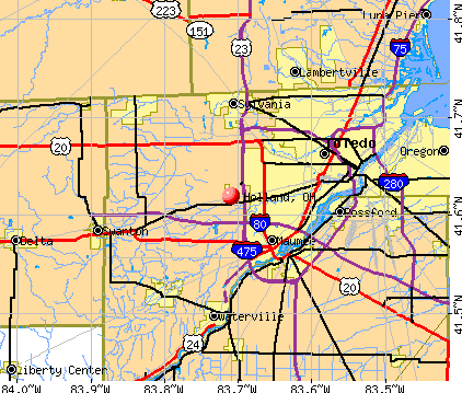 Holland, OH map