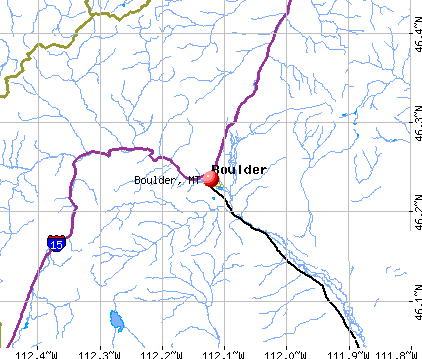 Boulder, MT map