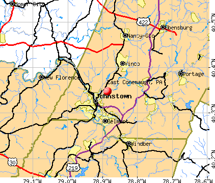 East Conemaugh, PA map
