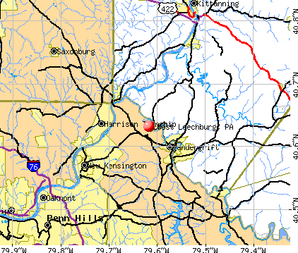 West Leechburg, PA map