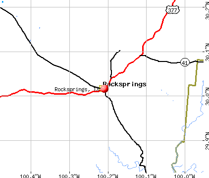Rocksprings, TX map