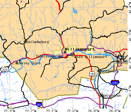 Duboistown, PA map