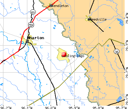 Boling-Iago, TX map