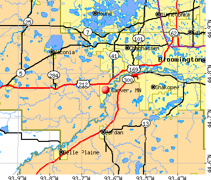 Carver, MN map
