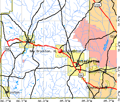 New Brockton, AL map
