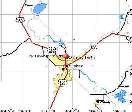 Carlsbad North, NM map