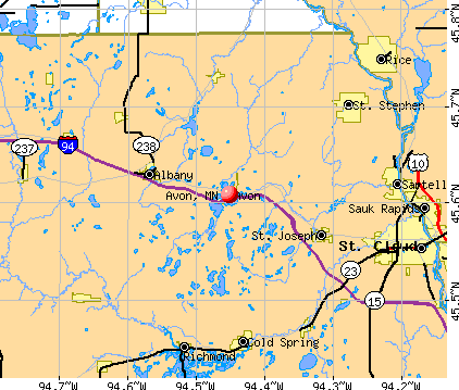 Avon, MN map