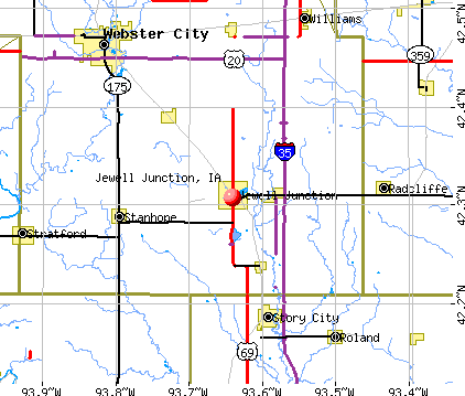 Jewell Junction, IA map