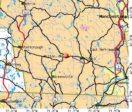 Wilton, NH map