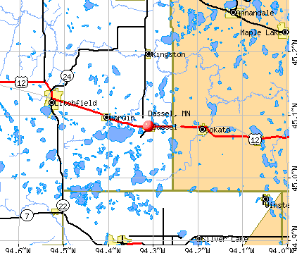 Dassel, MN map