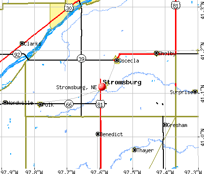 Stromsburg, NE map