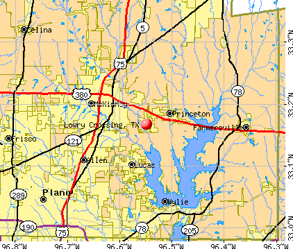 Lowry Crossing, TX map