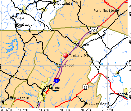 Tipton, PA map