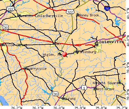 Atglen, PA map