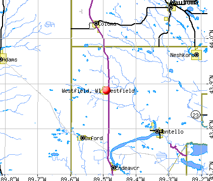 Westfield, WI map