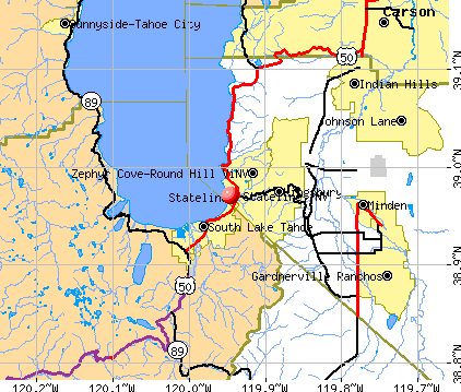 Stateline, NV map