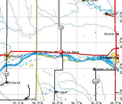 North Bend, NE map