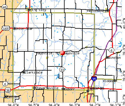 Maysville, MO map
