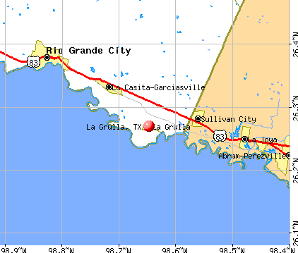 La Grulla, TX map