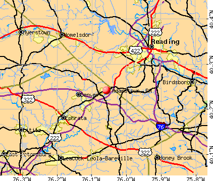 Adamstown, PA map