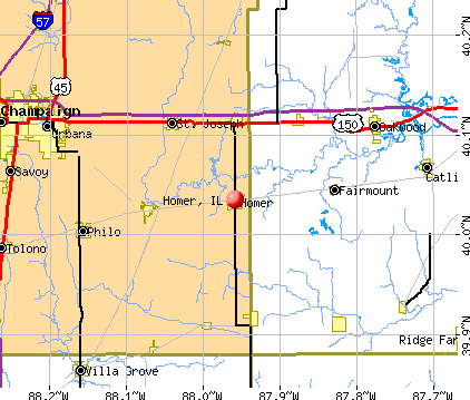 Homer, IL map