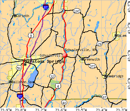 Schuylerville, NY map