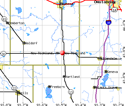 New Richland, MN map