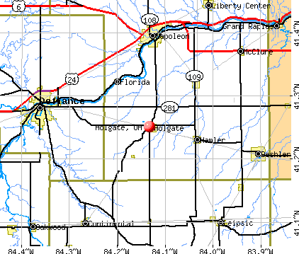 Holgate, OH map