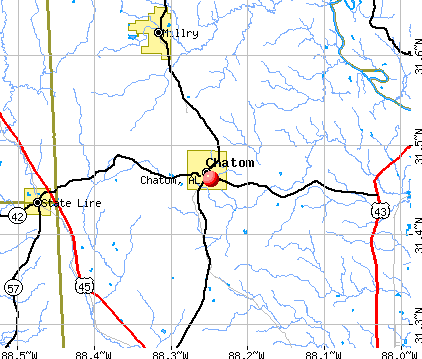 Chatom, AL map