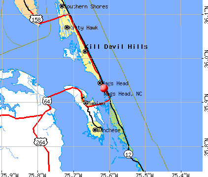 Nags Head, NC map