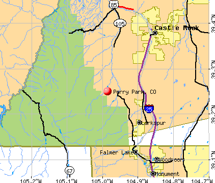 Perry Park, CO map