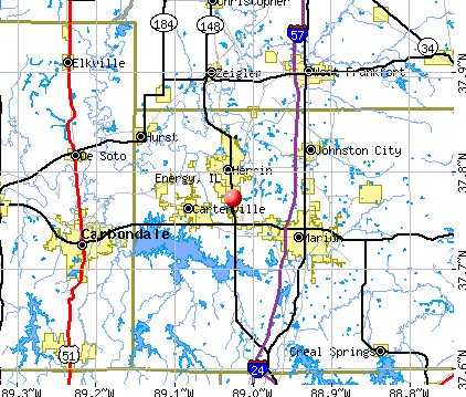 Energy, IL map