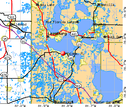 Yalaha, FL map