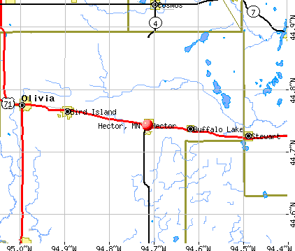 Hector, MN map