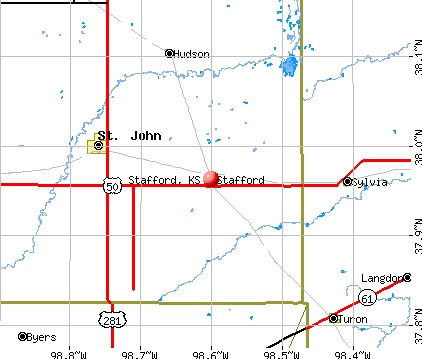 Stafford, KS map