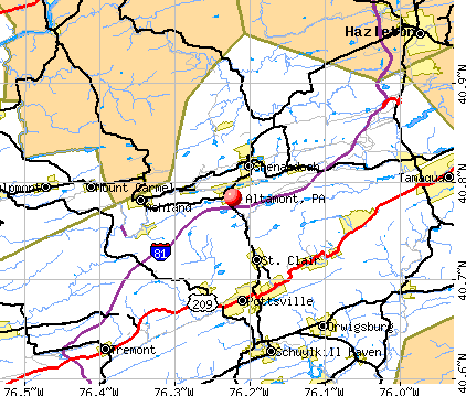 Altamont, PA map