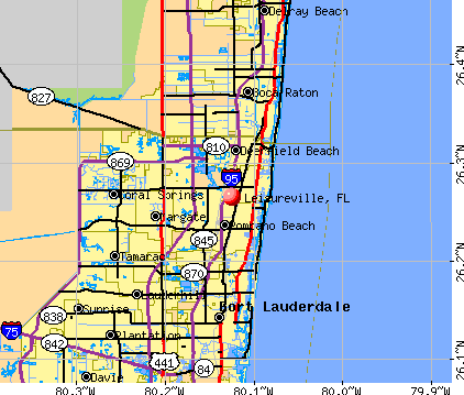 Leisureville, FL map
